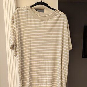 Lululemon All Yours Short Sleeve (Yachtie Stripe Dew Green/White)